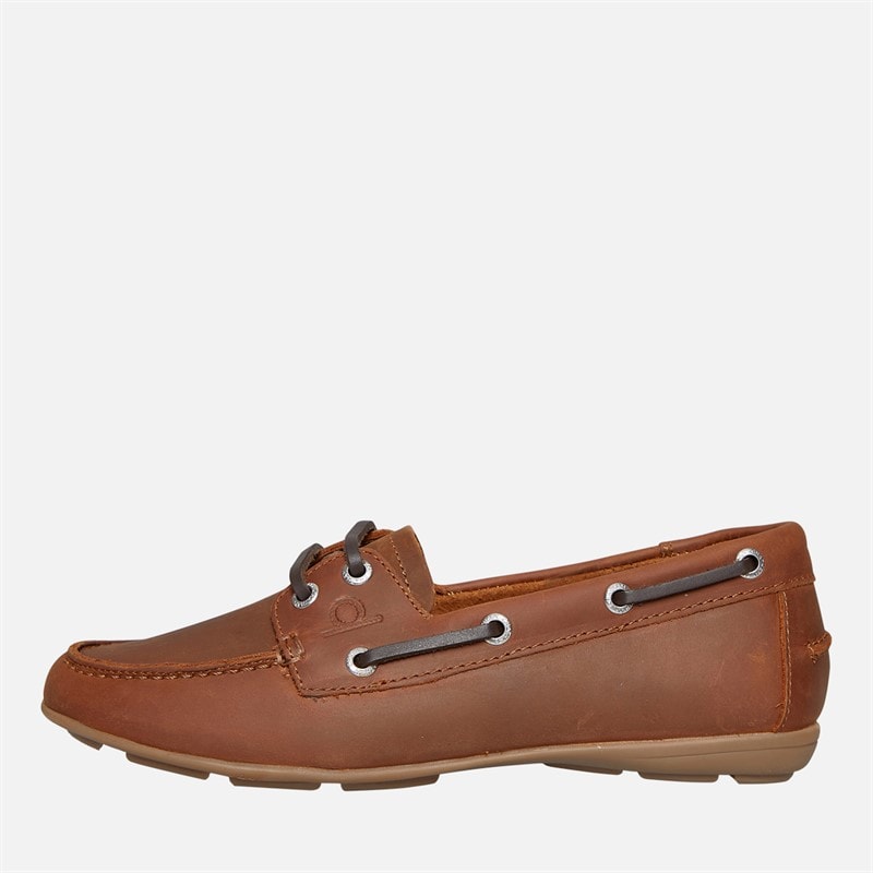 Chatham Marine Womens Agios Deck Shoes Dark Tan