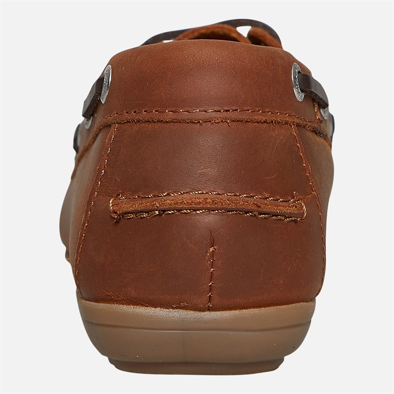 Chatham Marine Womens Agios Deck Shoes Dark Tan - Image 3