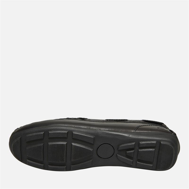 Chatham Marine Womens Paxos Driving Moccasins Black Leather - Image 3