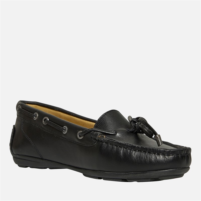 Chatham Marine Womens Paxos Driving Moccasins Black Leather - Image 5