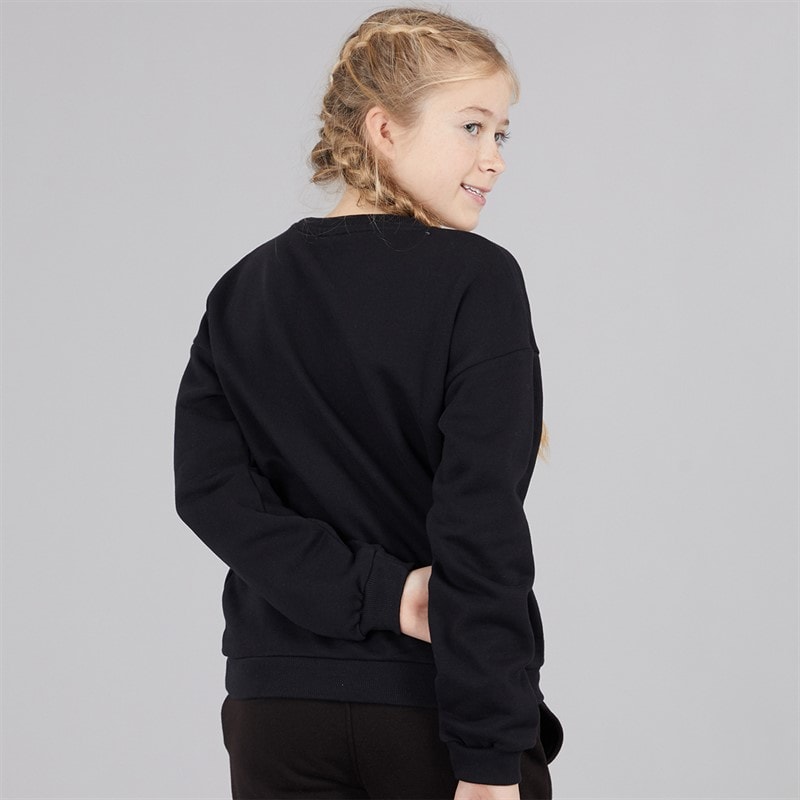 Guess Girls Sweatshirt Jet Black A996 - Image 2