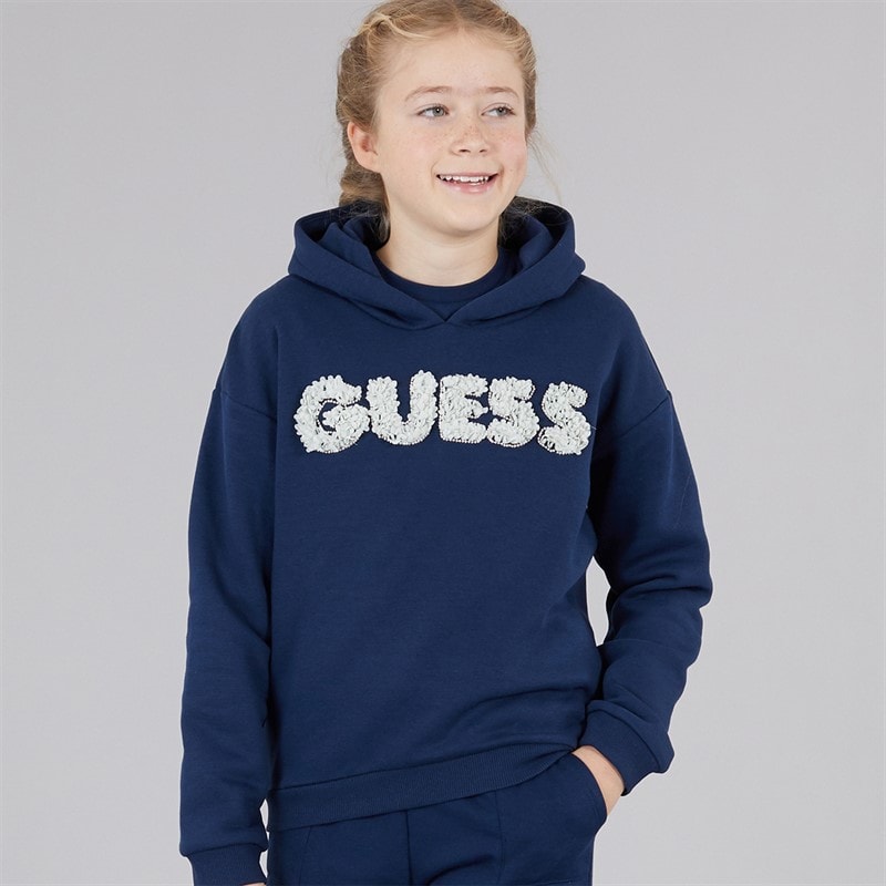 Guess Girls Oversized Hoodie Secret Blue - Image 1