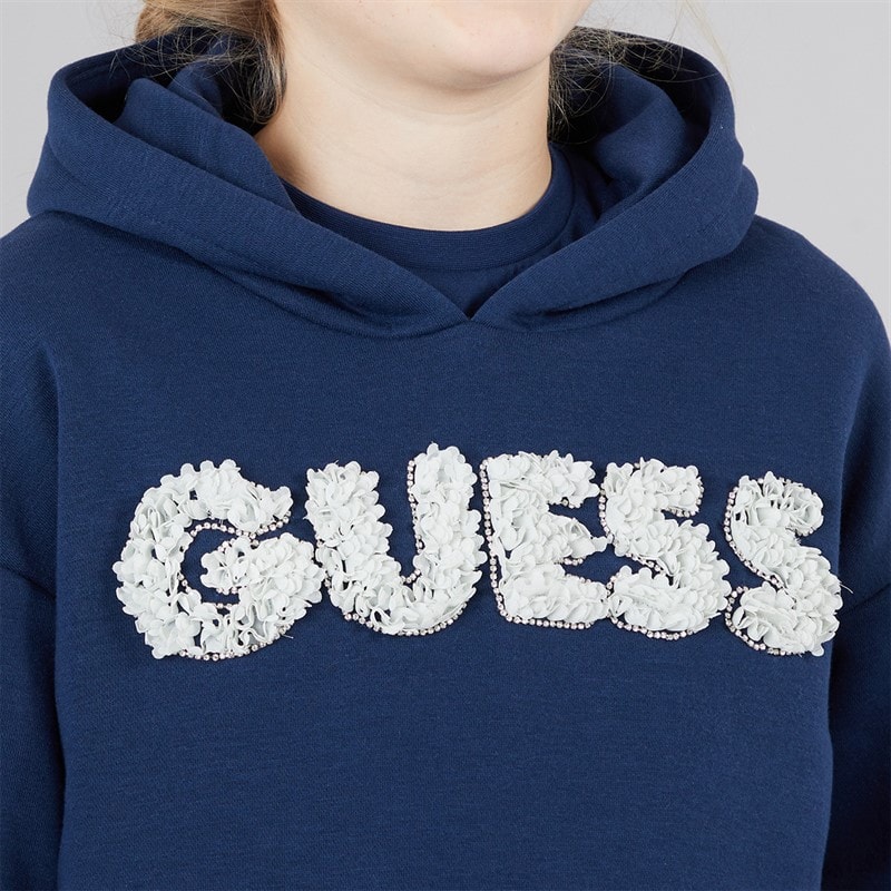Guess Girls Oversized Hoodie Secret Blue - Image 3