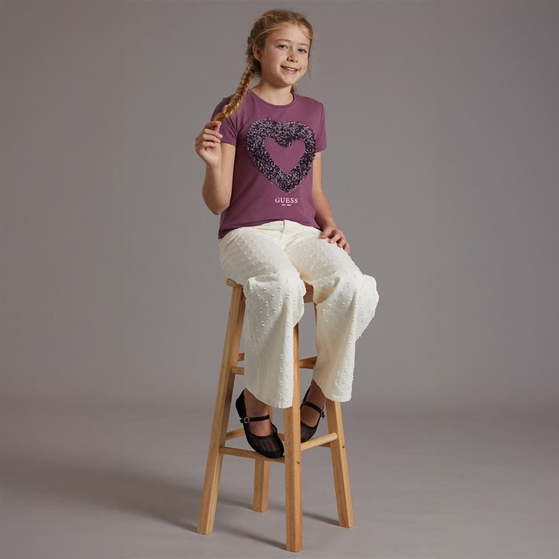 Guess Girls Stretch Jersey T-Shirt Blackberry Bliss - Image 4