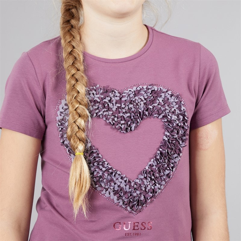 Guess Girls Stretch Jersey T-Shirt Blackberry Bliss - Image 5