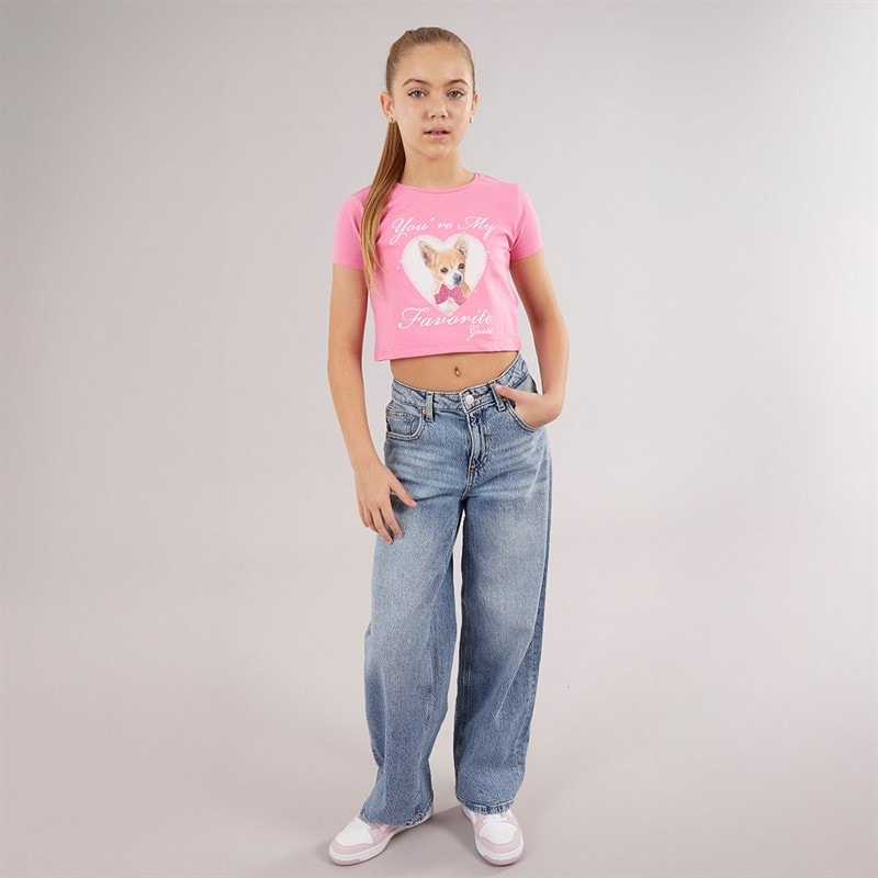 Guess Girls T-Shirt Jelly Pink - Image 4