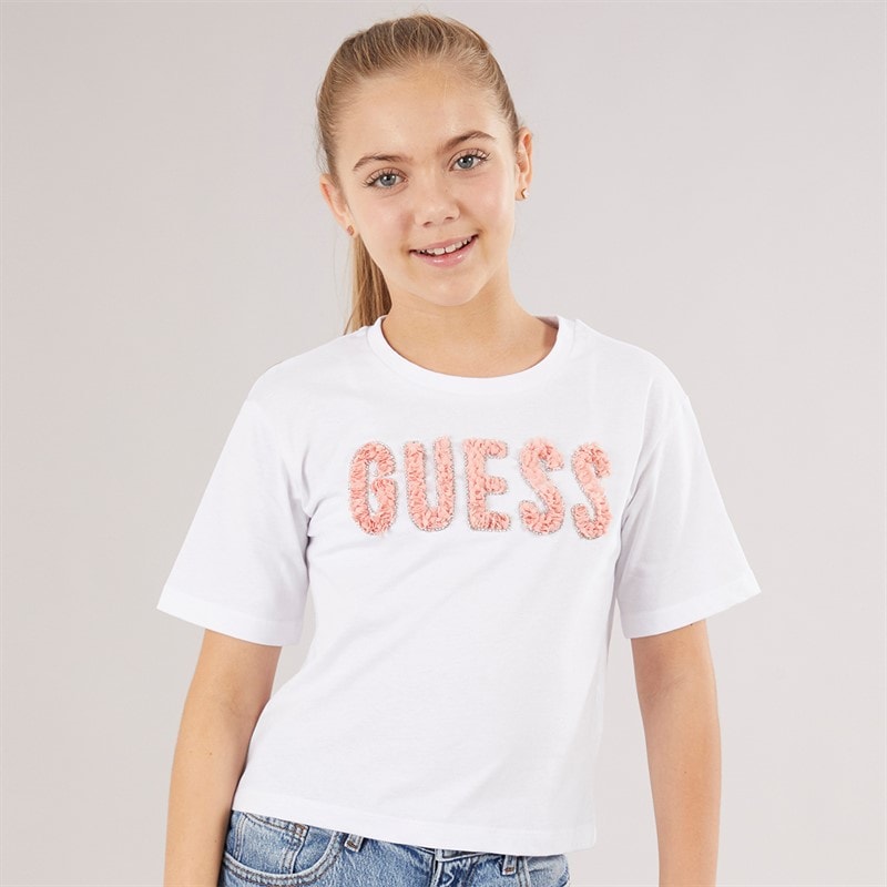 Guess Girls T-Shirt Pure White - Image 1