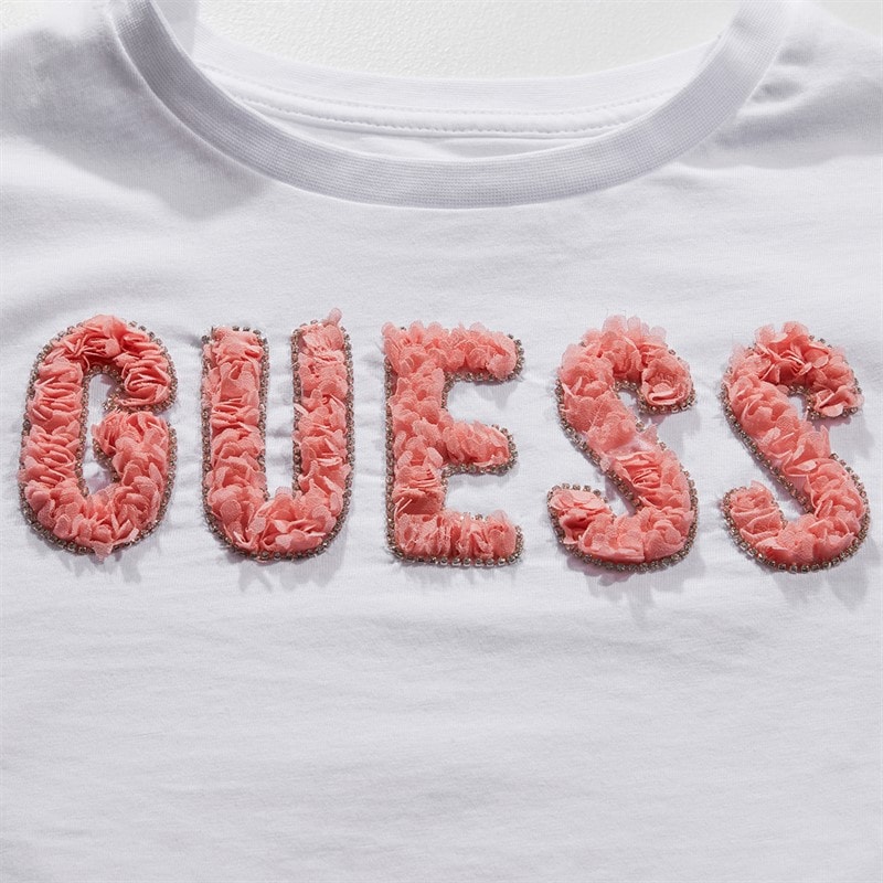 Guess Girls T-Shirt Pure White - Image 3