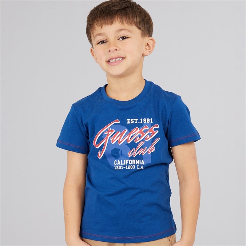 Guess Boys T-Shirt Blue Lily - Image 1