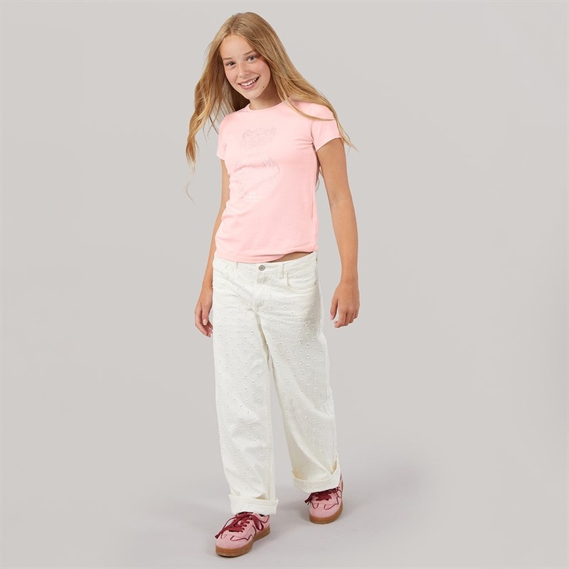Guess Girls Minime T-Shirt Dream Pink - Image 4