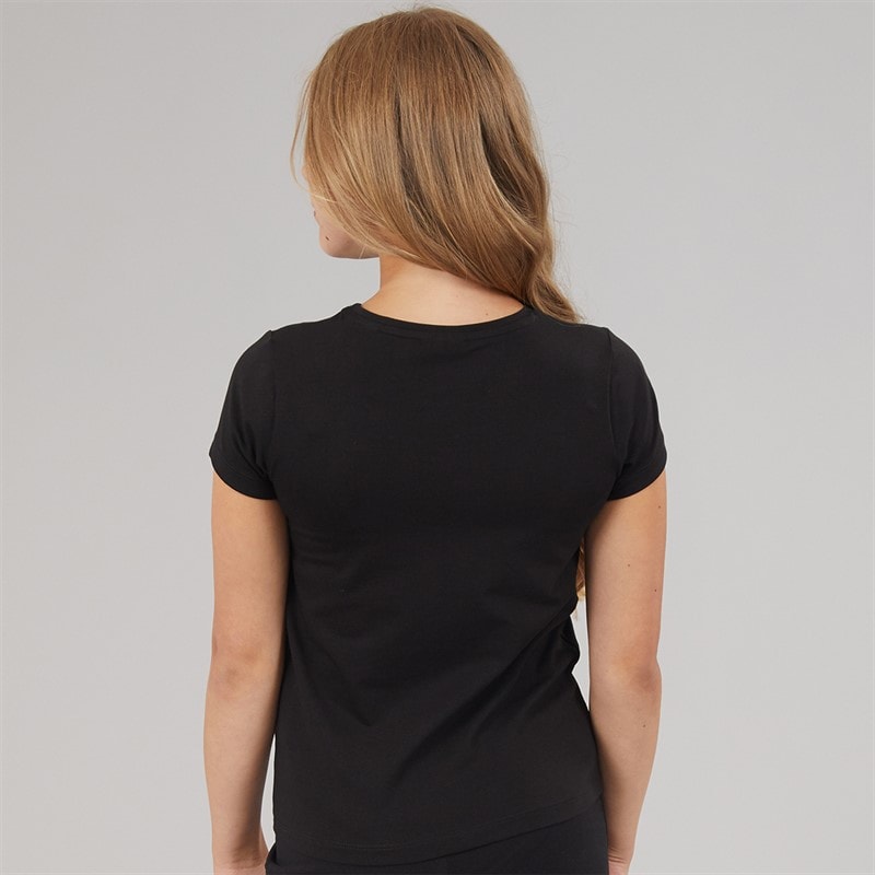 Guess Girls Minime T-Shirt Jet Black A996 - Image 2