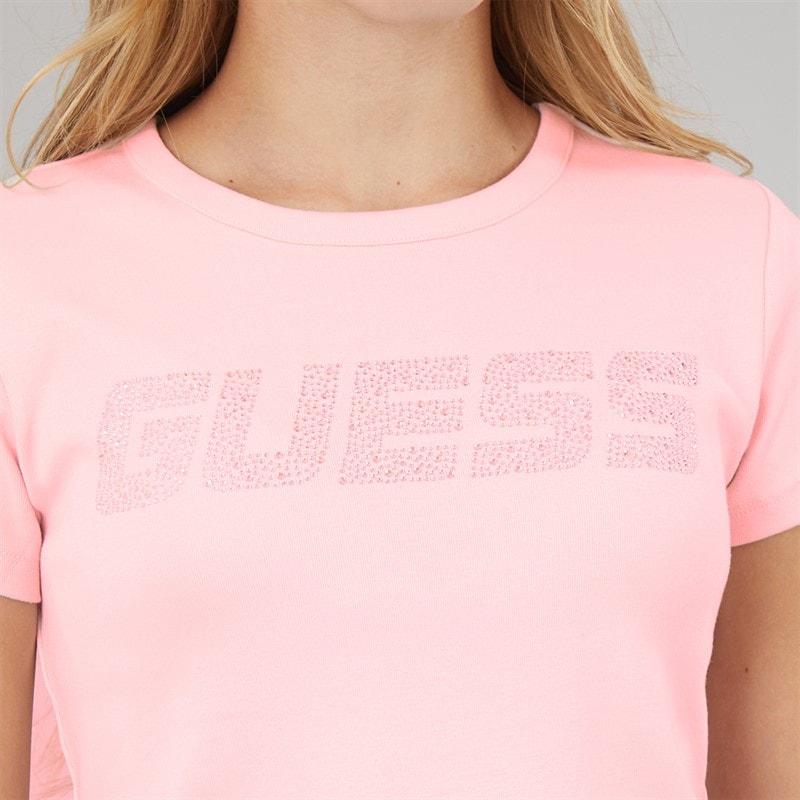 Guess Girls Minime T-Shirt Dream Pink - Image 3