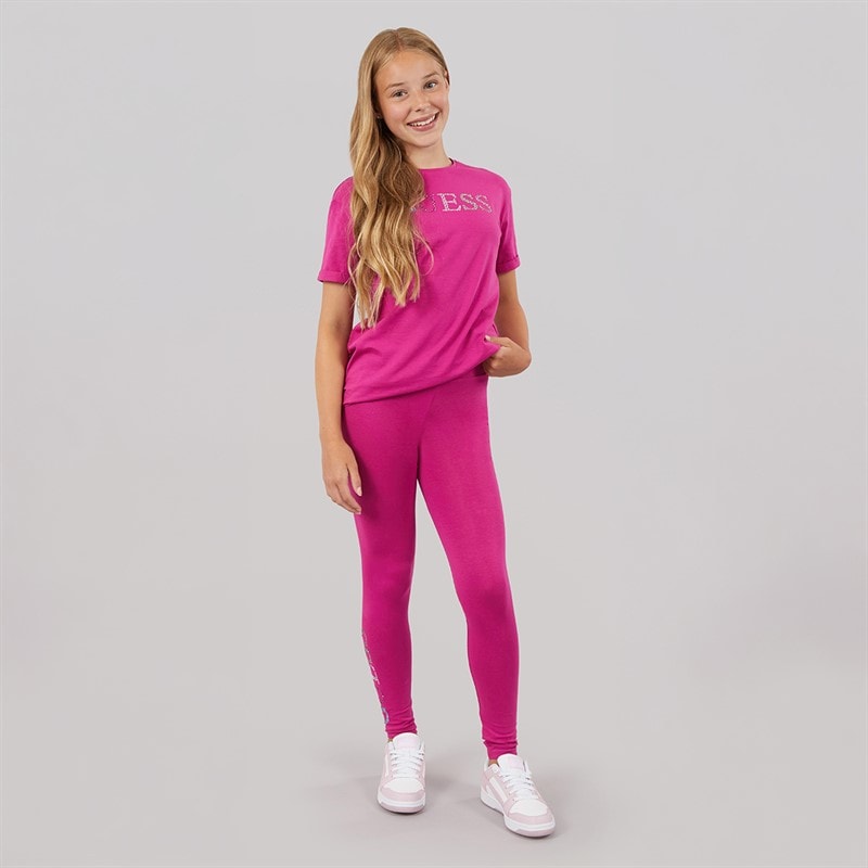 Guess Girls Leggings Purple Dragonfruit - Image 3