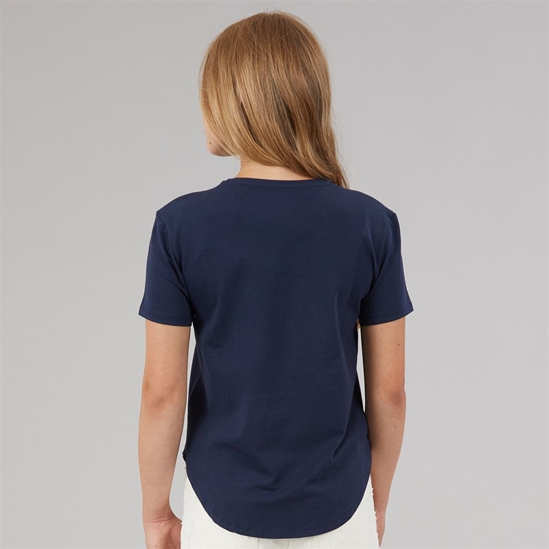 Guess Girls High Low T-Shirt Suiting Blue - Image 2