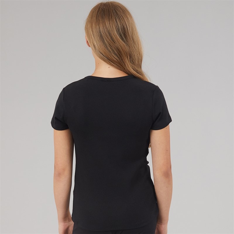 Guess Girls Minime T-Shirt Jet Black A996 - Image 2