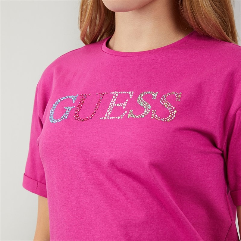 Guess Girls T-Shirt Purple Dragonfruit - Image 3