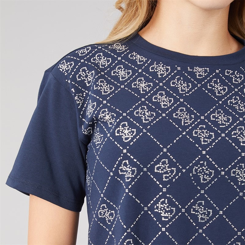 Guess Girls Boxy T-Shirt Suiting Blue - Image 3