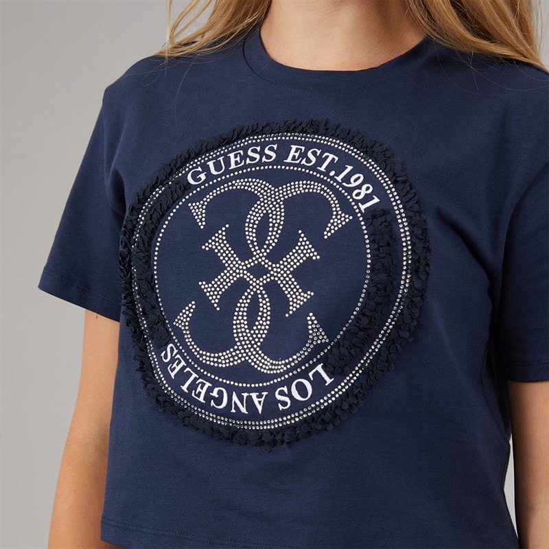 Guess Girls Midi T-Shirt Suiting Blue - Image 3