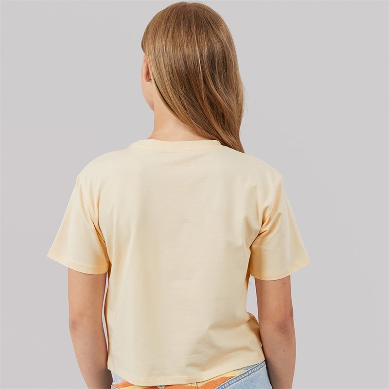 Guess Girls Boxy T-Shirt Broderie Vanilla - Image 2