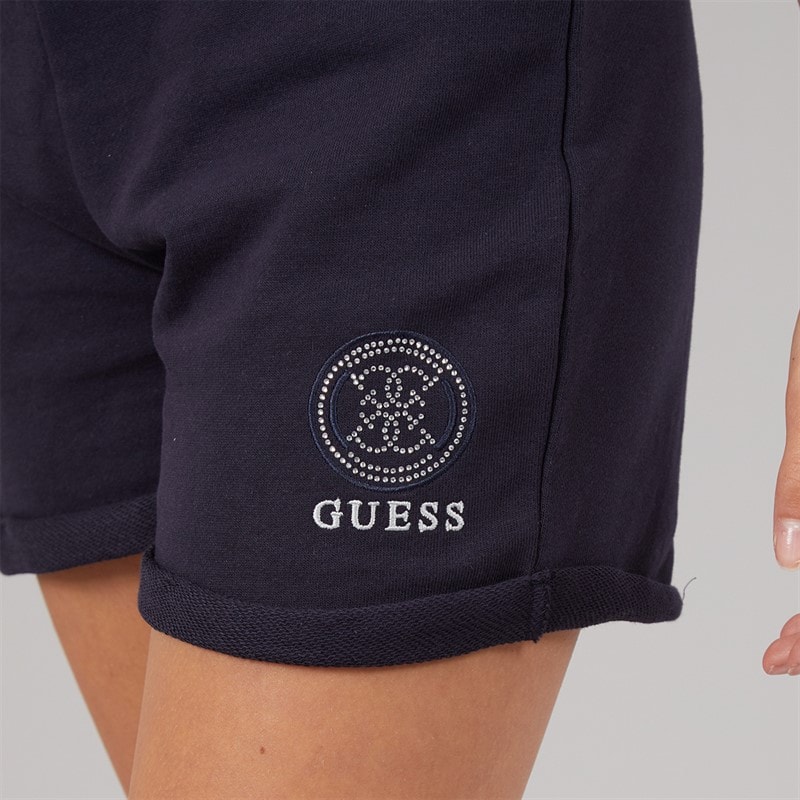 Guess Girls French Terry Shorts Suiting Blue - Image 3