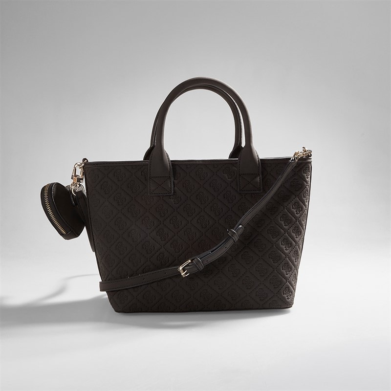 Guess Girls Debossed Tote Bag Jet Black A996 - Image 4