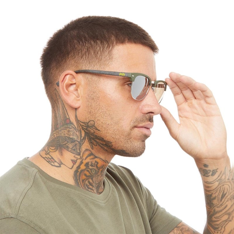 Superdry Mens Kendrik Sunglasses 3 Green Marl - Image 2