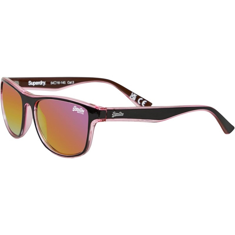 Superdry Womens Rockstep Sunglasses Black/Pink - Image 1