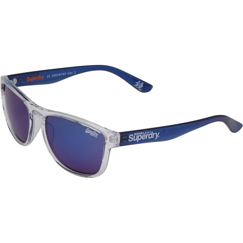 Superdry Rockstar Sunglasses Clear Blue - Image 1
