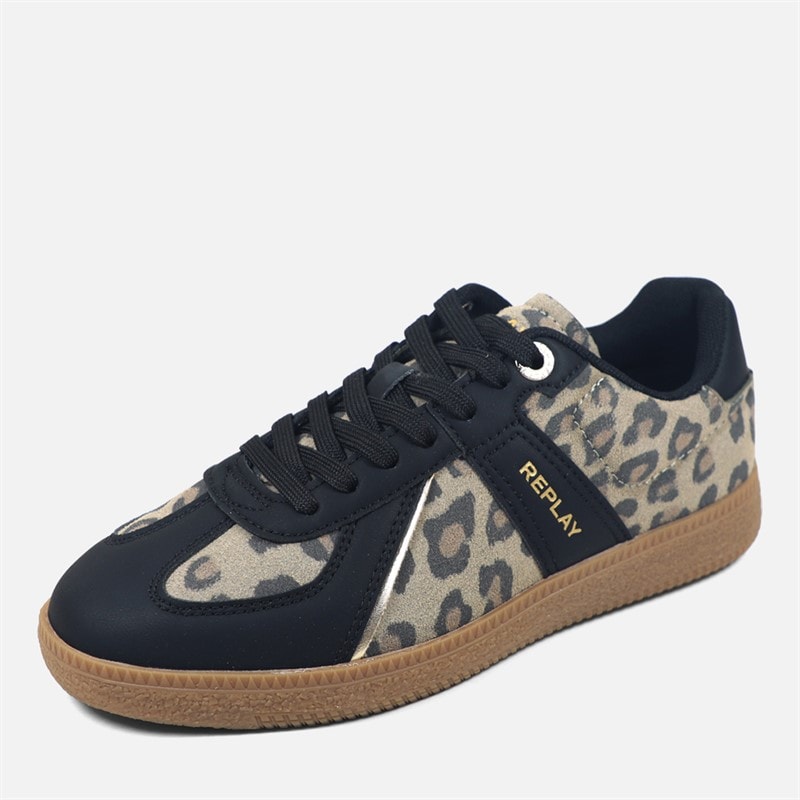 Replay Womens Heylor Trainers Leopard Leo - Image 2