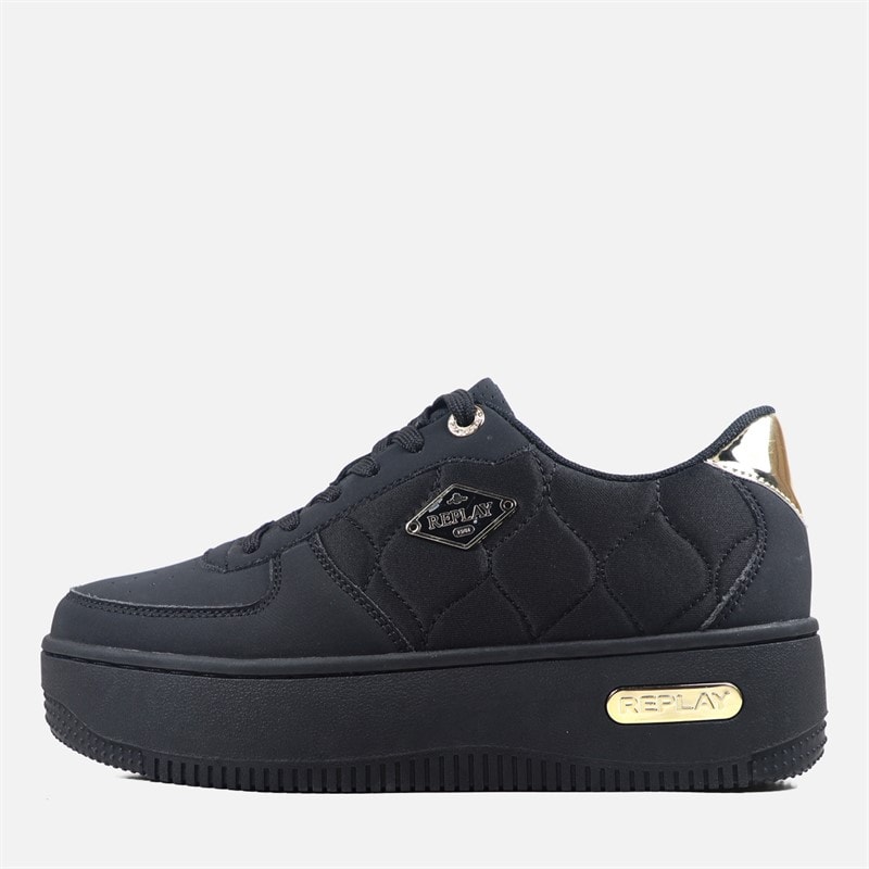Replay Womens Epic High Trainers Black