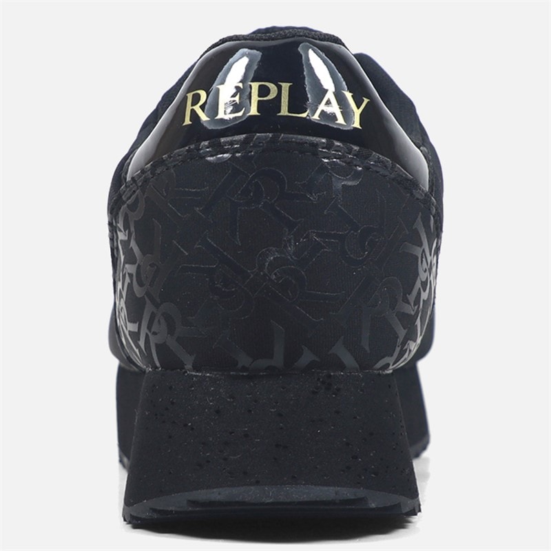 Replay Womens Penny Trainers Black - Image 4