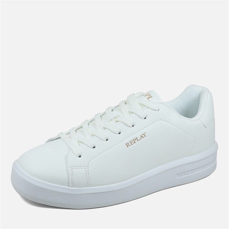 Replay Mens University Trainers White - Image 2