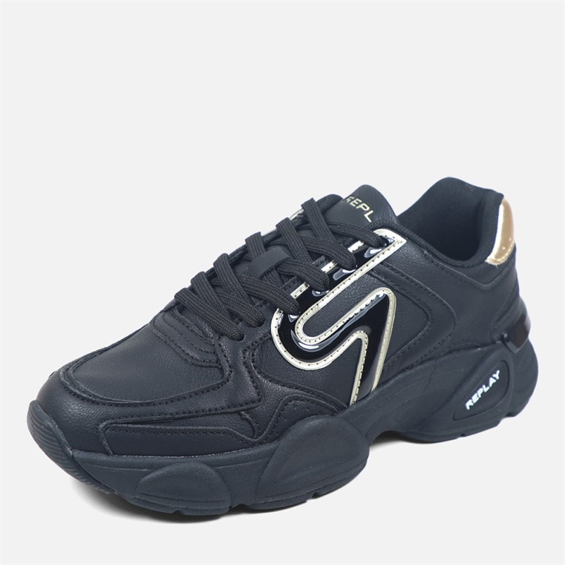 Replay Womens Destiny Trainers Black - Image 2