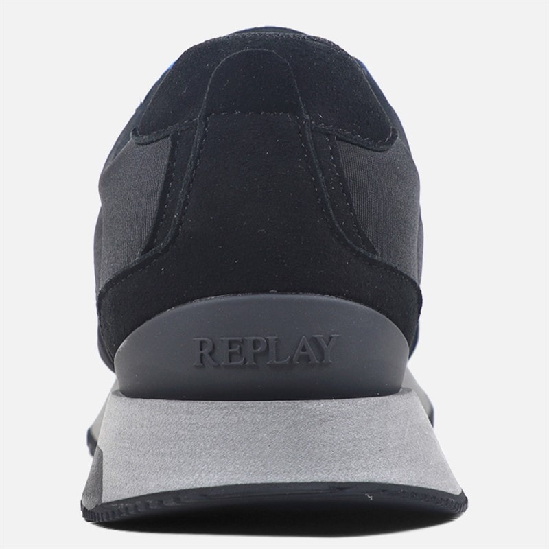 Replay Mens Castor Trainers Black - Image 2