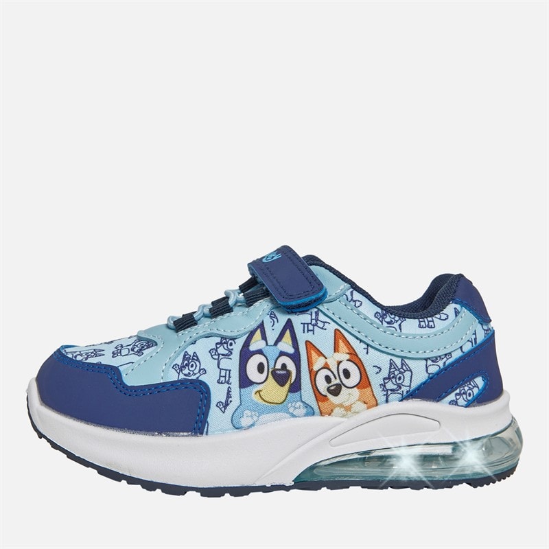 Bluey Kids And Bingo Light Up Trainers Blue/Multi - Image 1