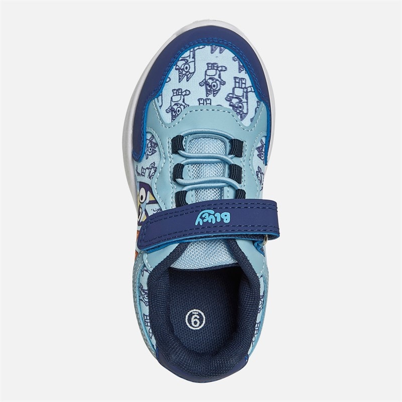 Bluey Kids And Bingo Light Up Trainers Blue/Multi - Image 4