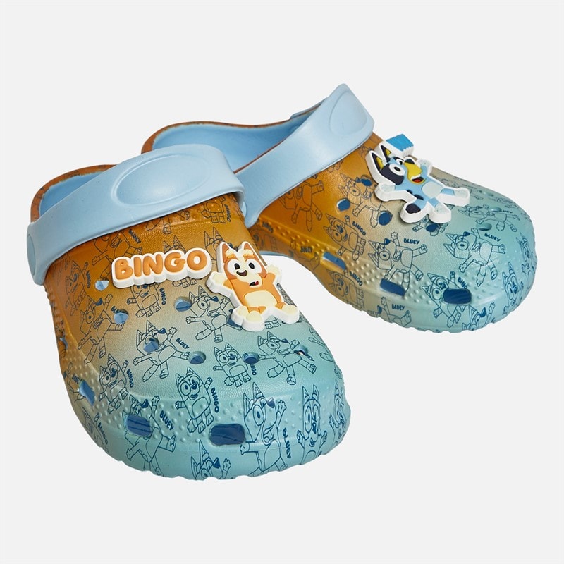Bluey Kids Gradient Clogs Blue/Orange - Image 1