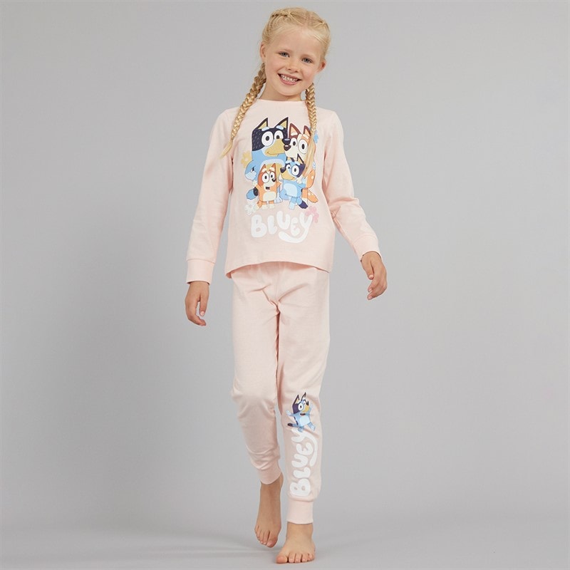 Bluey Girls Pyjama Set Pink - Image 1