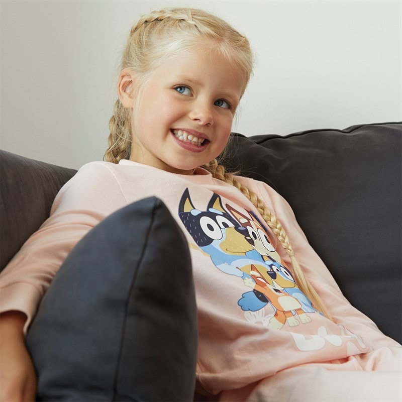 Bluey Girls Pyjama Set Pink - Image 3