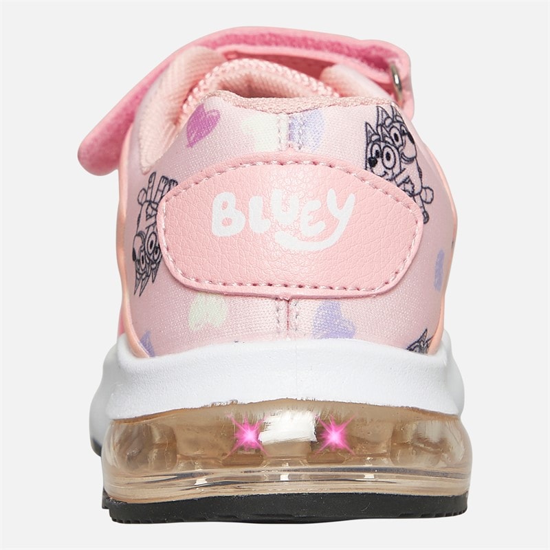 Bluey Infant Girls Bluey And Bingo Light Up Trainers Pink/Multi - Image 3