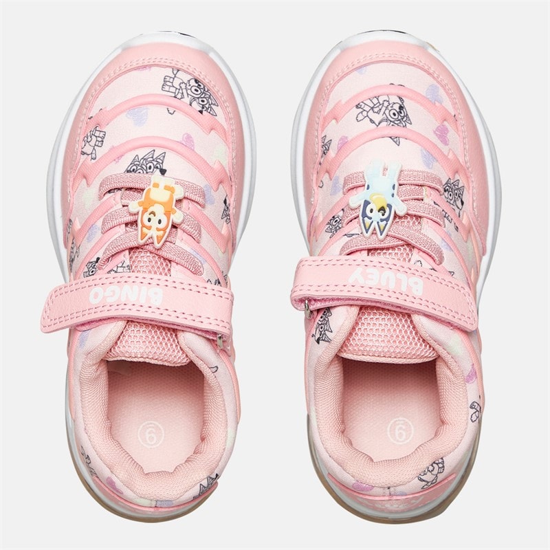 Bluey Infant Girls Bluey And Bingo Light Up Trainers Pink/Multi - Image 4