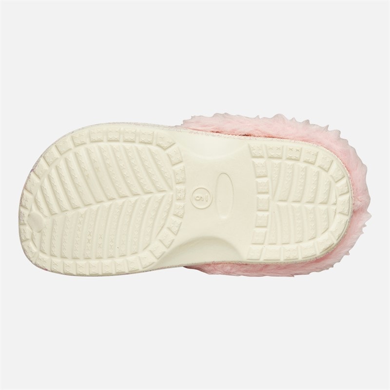 Bluey Infants Girls Jump Fur Lined Clogs Beige/Pink - Image 3