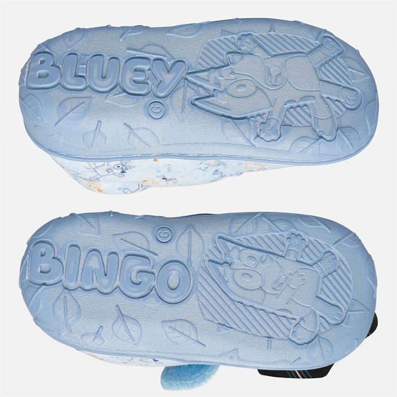 Bluey Infant Blue AOP Slippers Light Blue - Image 3