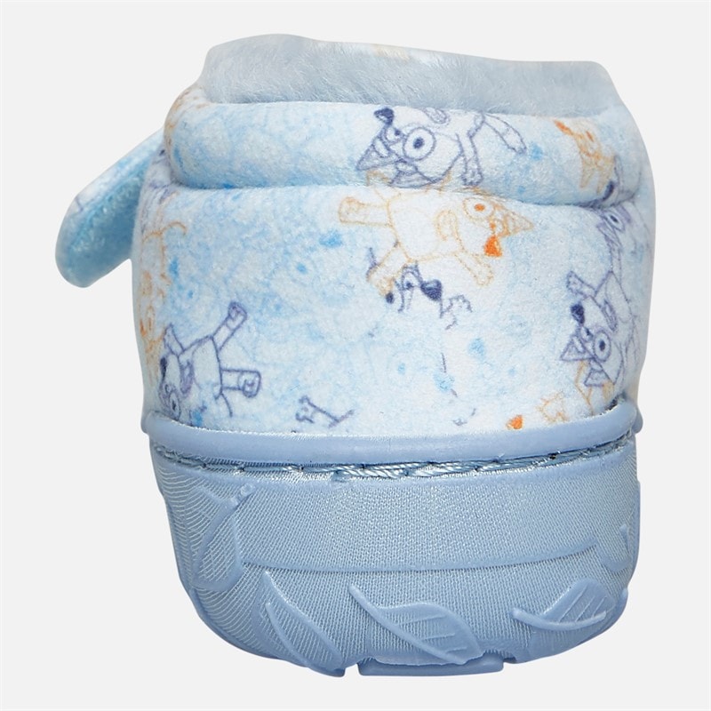Bluey Infant Blue AOP Slippers Light Blue - Image 4