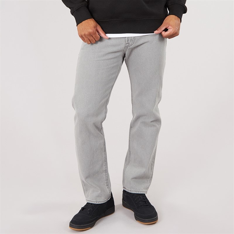 JJ REBEL Mens Roxan Relaxed Fit Jeans Grey