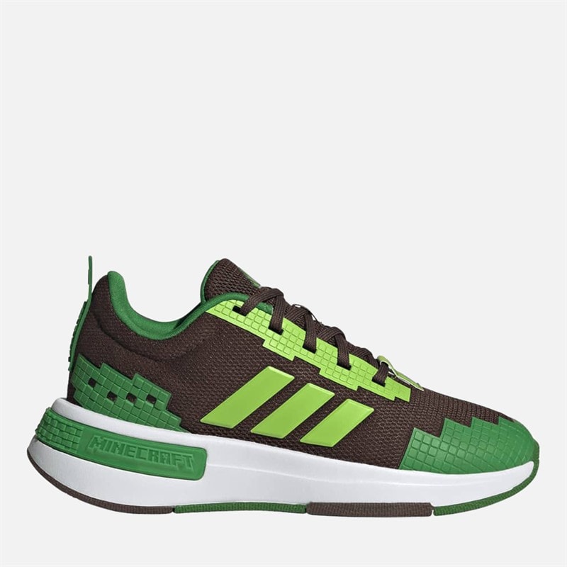 adidas Junior adidas x Minecraft Pro Trainers Auburn/Semi Solar Green/Cloud White