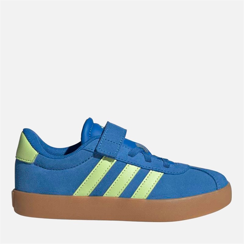 adidas Kids VL Court 3.0 Trainers Bright Royal/Pulse Lime/Gum