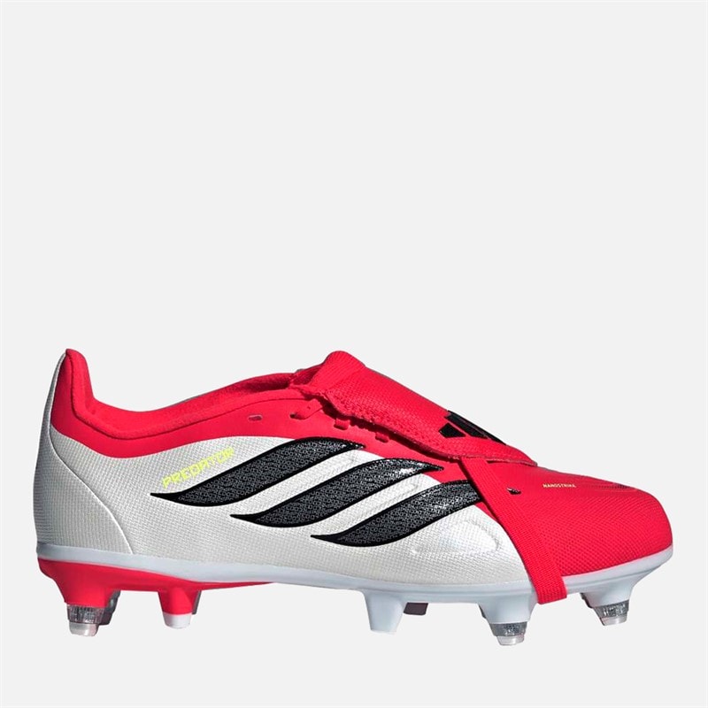adidas Junior Predator League Born For Goals Pack Fold-Over Tongue SG Soft Ground Football Boots Lucid Red/Core Black/Cloud White