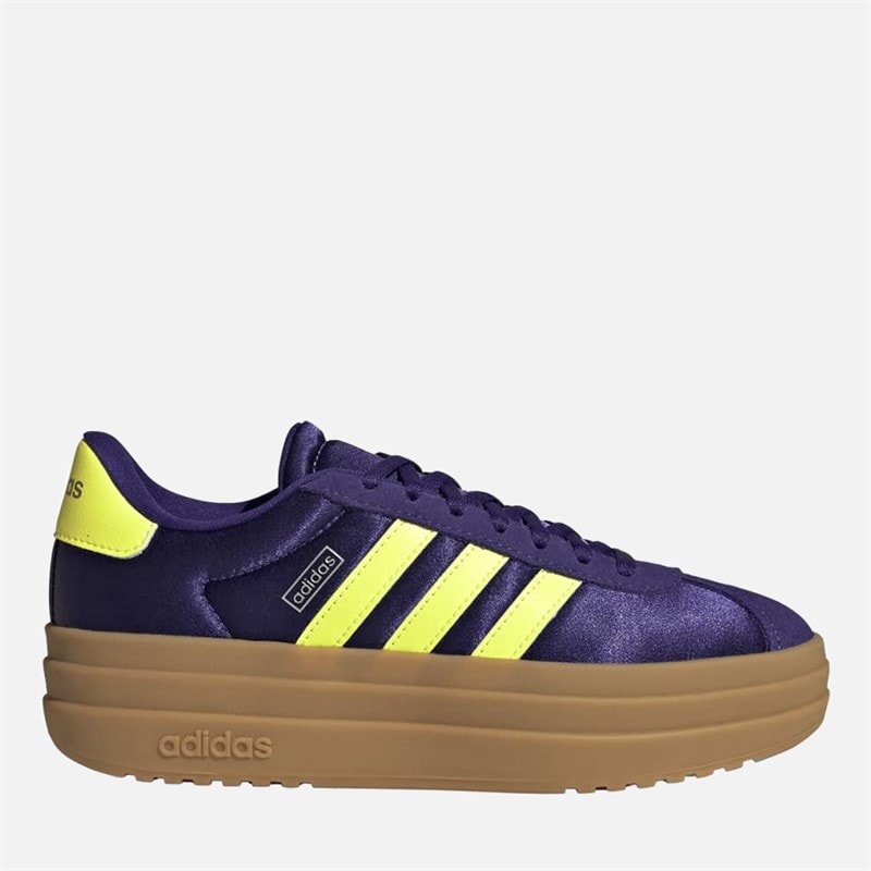 adidas Junior VL Court Bold Trainers Collegiate Purple/Hi-Res Yellow/Silver Metallic