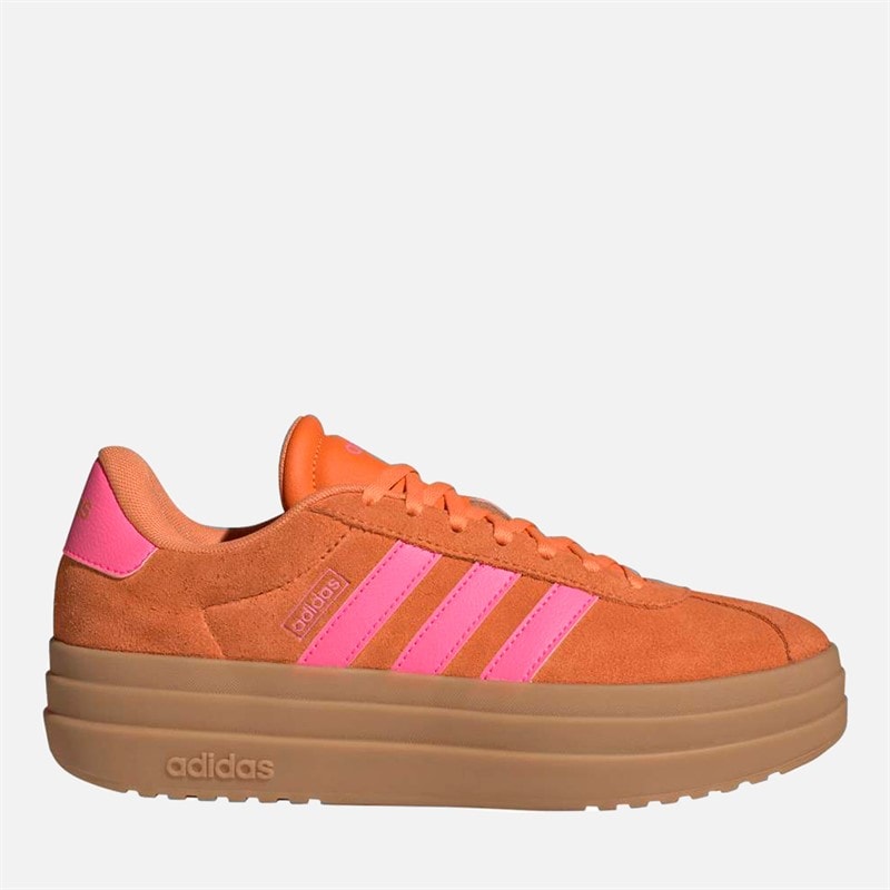 adidas Womens VL Court Bold Trainers Pure Orange/Lucid Pink/Gum